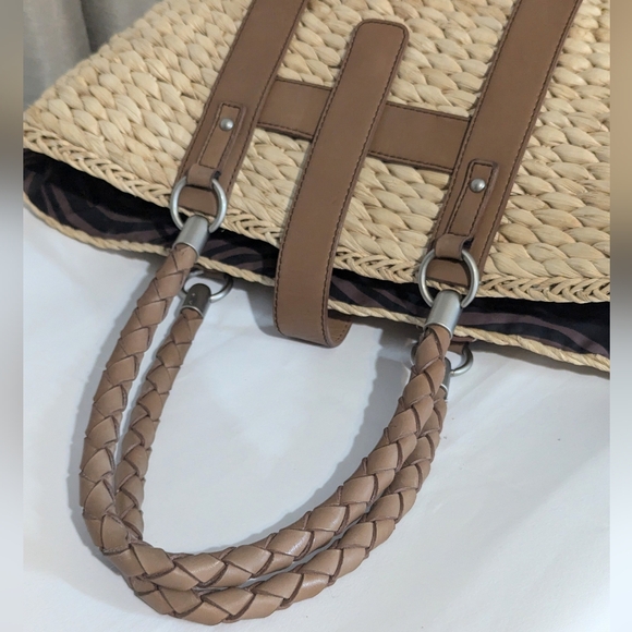 Kate Landry Handbag/ Shoulder Purse 100% Cellulose Fiber. GUC - Picture 8 of 10